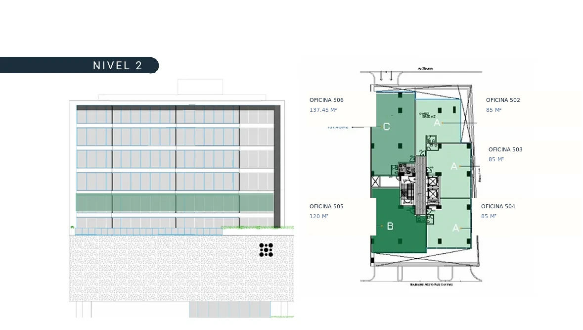 Plano del N2 · Salud Premium en Torre Auro
